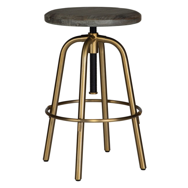 Uttermost 22976 Counter Stool, Brushed Brass