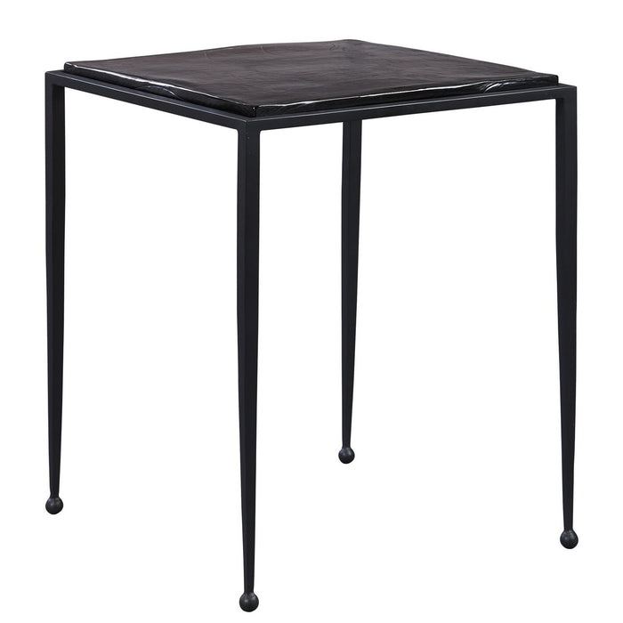 Uttermost 22979 Side Table, Matte Black
