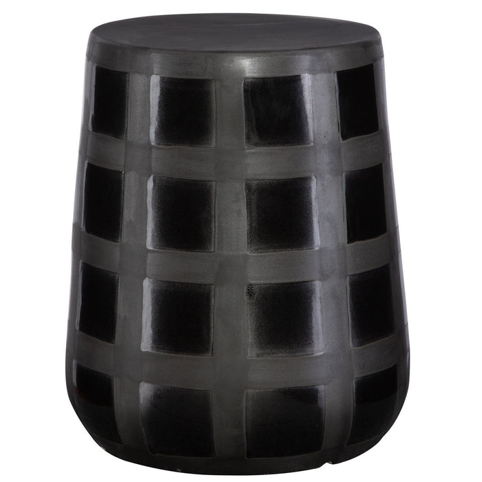 Uttermost 22987 Stool, Matte Black