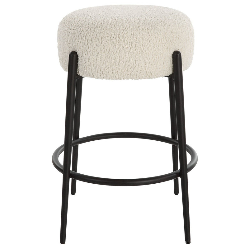Uttermost 23783 Counter Stool, Satin Black
