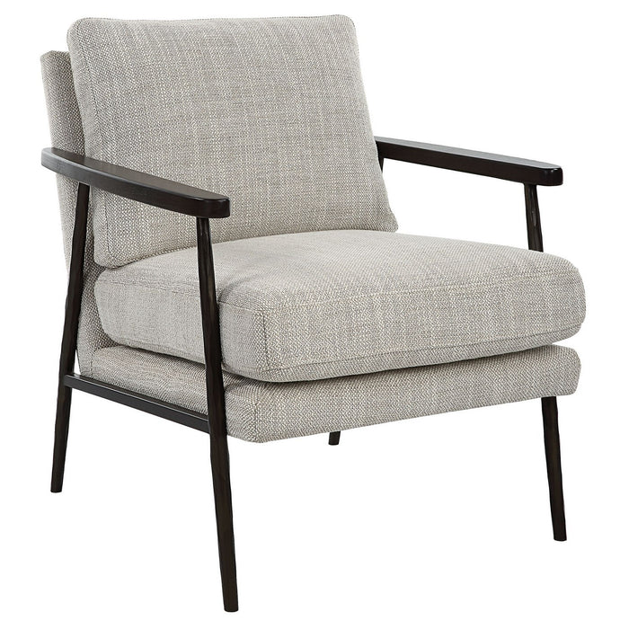 Uttermost 23828 Accent Chair, Dark Bronze