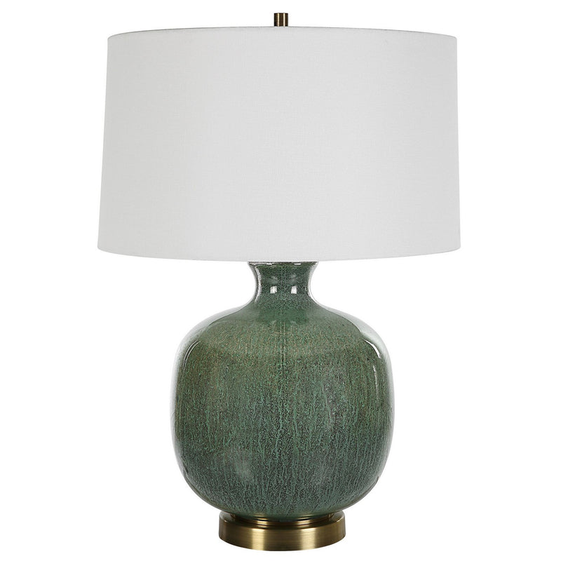 Uttermost 30238-1 One Light Table Lamp, Antique Brass