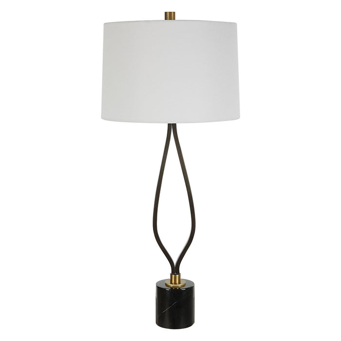 Uttermost 30245 One Light Table Lamp, Antique Brass