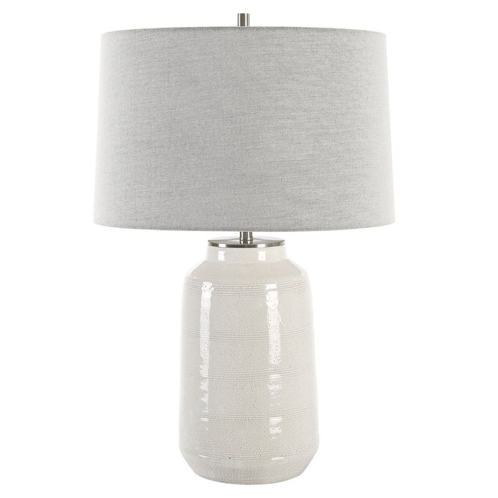 Uttermost 30248-1 One Light Table Lamp, Brushed Nickel
