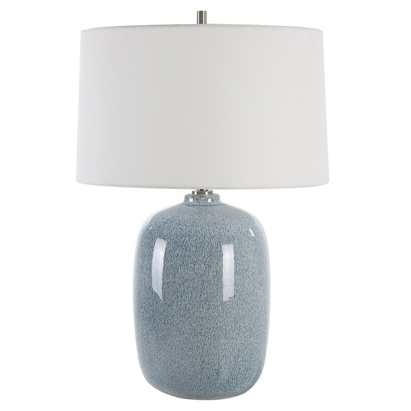 Uttermost 30249 One Light Table Lamp, Brushed Nickel