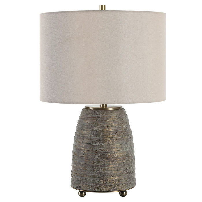 Uttermost 30252-1 One Light Table Lamp, Antiqued Brass