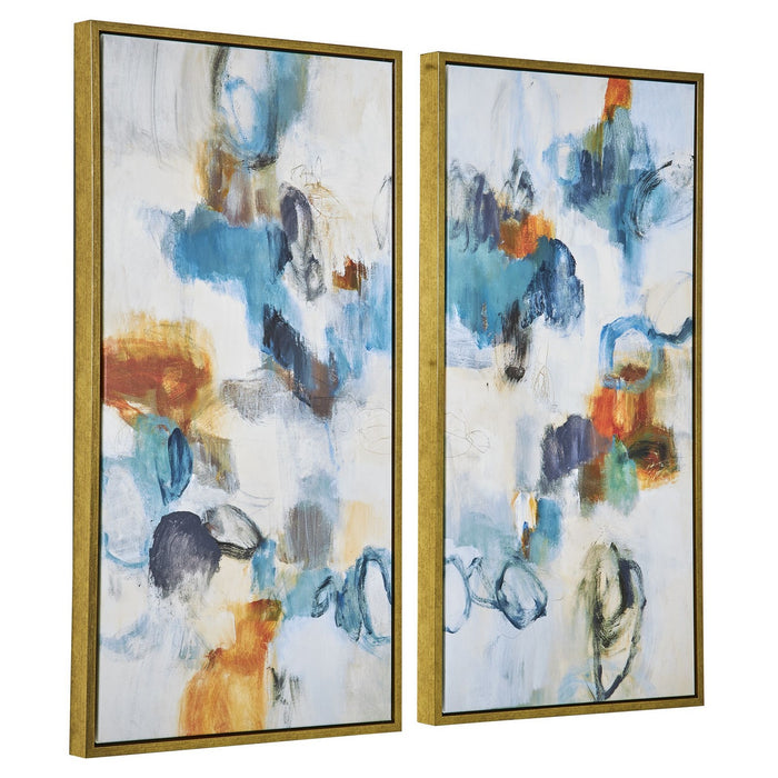 Uttermost 32325 Abstract Art, Set/2, Gold