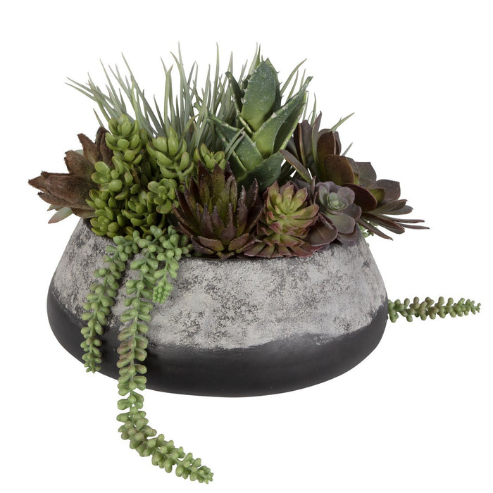 Uttermost 60214 Centerpiece, Green And Burgundy