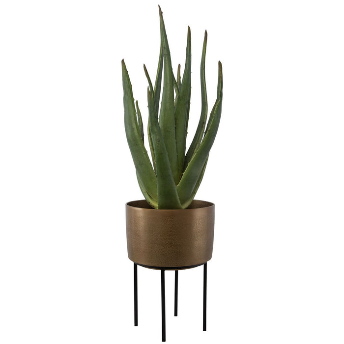 Uttermost 60217 Planter, Antique Brass