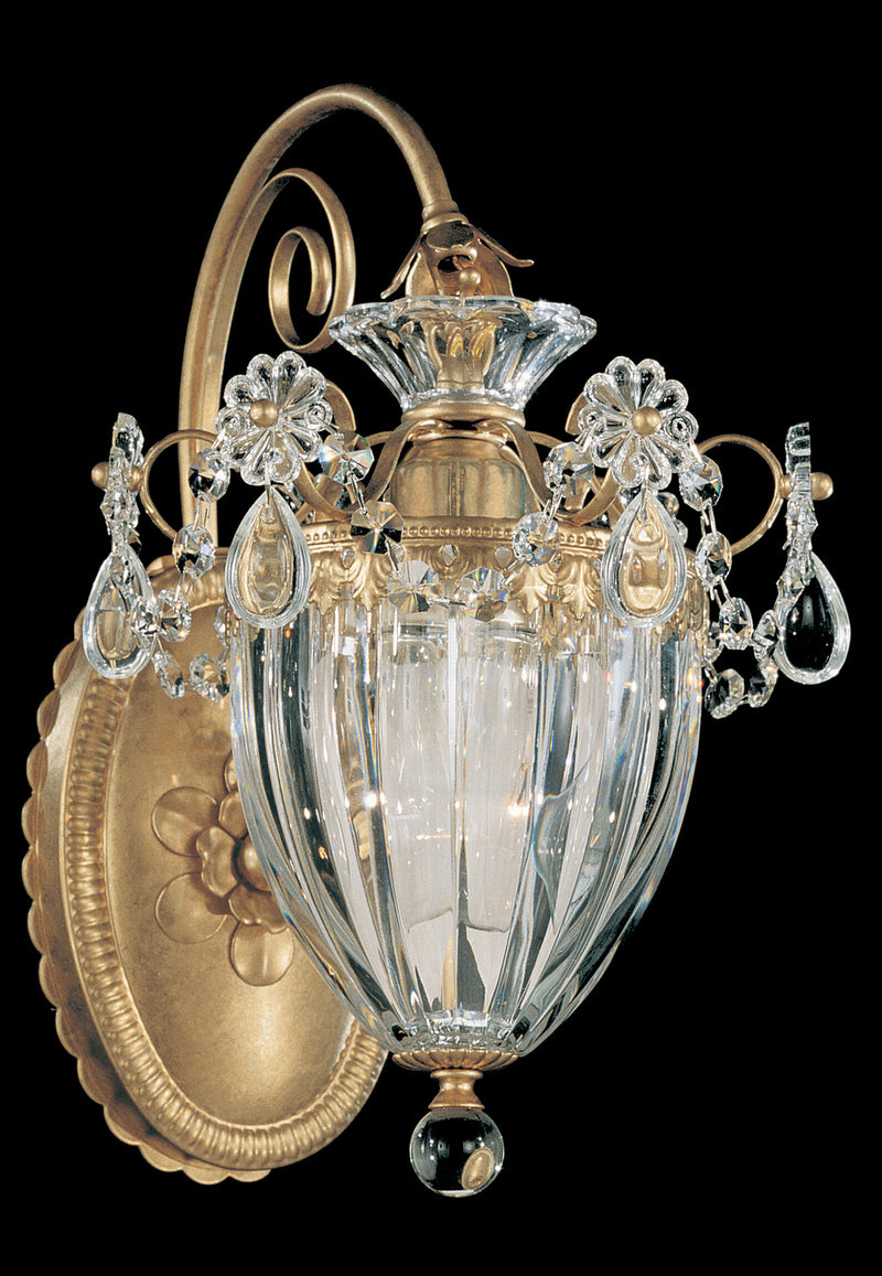 Schonbek 1240-23R One Light Wall Sconce, Etruscan Gold