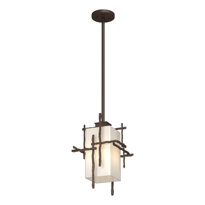 Hubbardton Forge 363015-SKT-MULT-75-GG0093 One Light Outdoor Pendant, Coastal Bronze