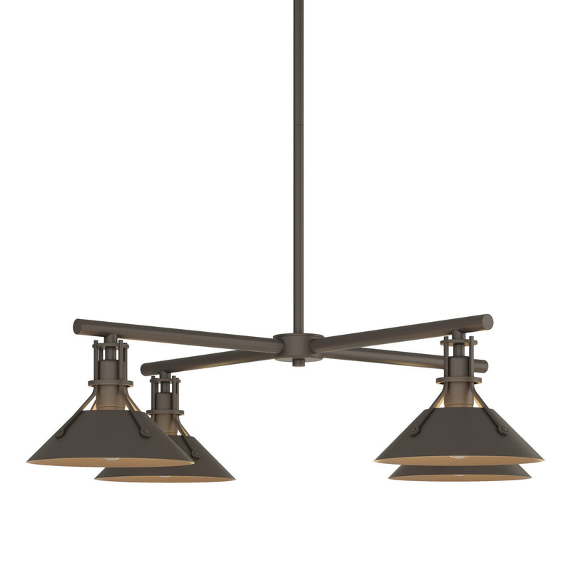 Hubbardton Forge 364210-SKT-MULT-77 Four Light Outdoor Pendant, Coastal Dark Smoke
