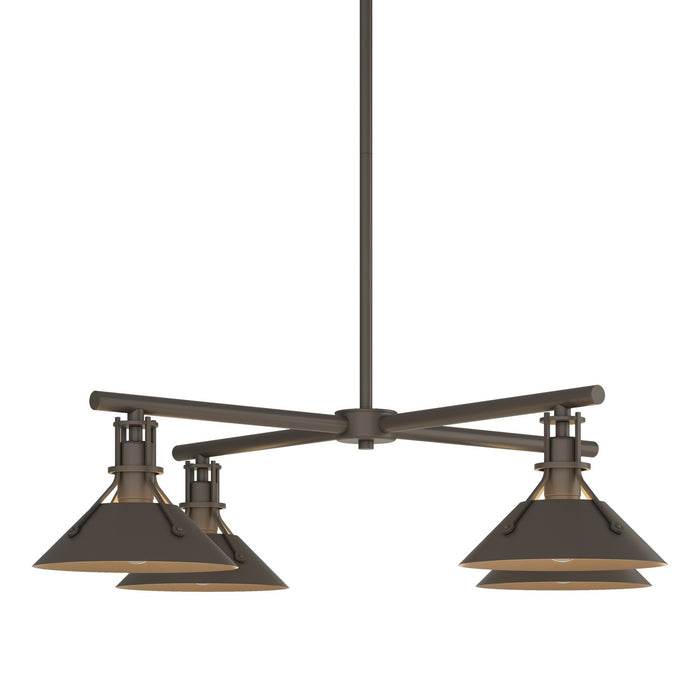 Hubbardton Forge 364210-SKT-MULT-77 Four Light Outdoor Pendant, Coastal Dark Smoke