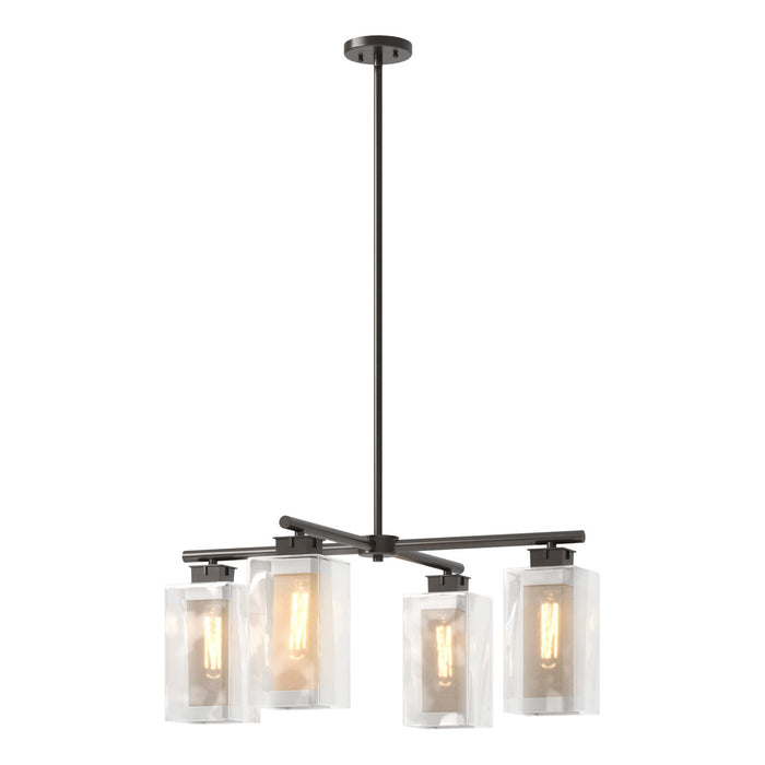 Hubbardton Forge 364213-SKT-MULT-14-72-ZM0093 Four Light Outdoor Pendant, Coastal Oil Rubbed Bronze
