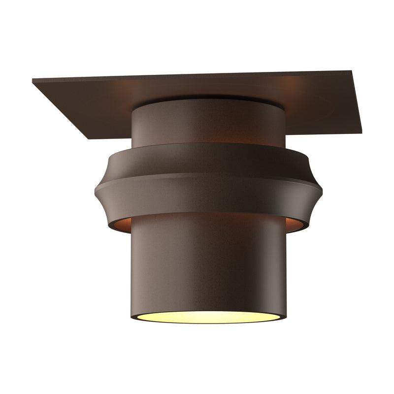 Hubbardton Forge 364903-SKT-75 One Light Outdoor Semi-Flush Mount, Coastal Bronze