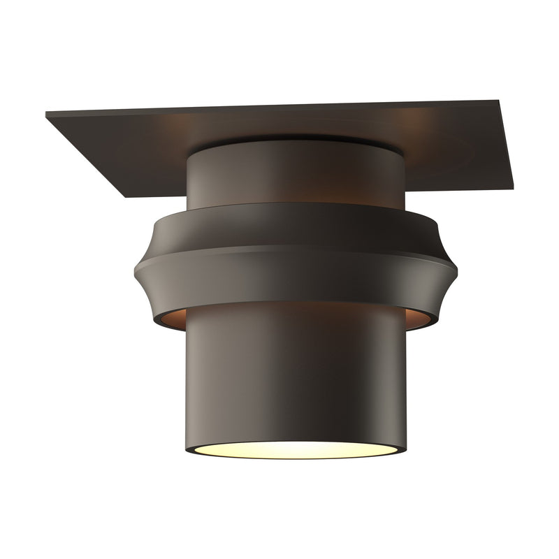 Hubbardton Forge 364903-SKT-77 One Light Outdoor Semi-Flush Mount, Coastal Dark Smoke