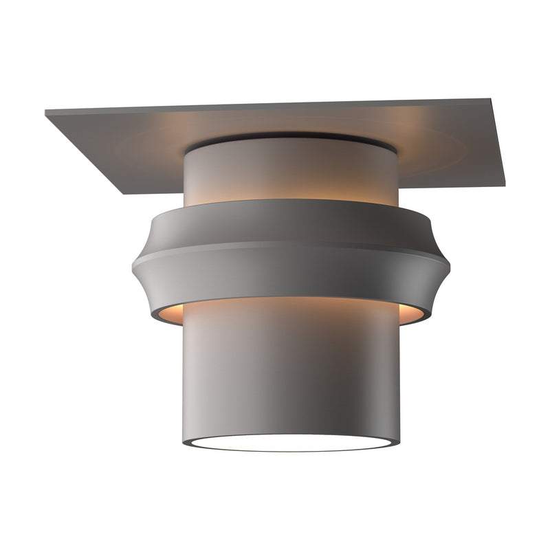 Hubbardton Forge 364903-SKT-78 One Light Outdoor Semi-Flush Mount, Coastal Burnished Steel
