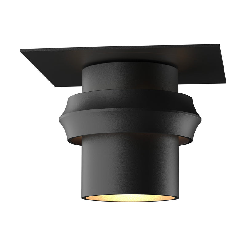Hubbardton Forge 364903-SKT-80 One Light Outdoor Semi-Flush Mount, Coastal Black