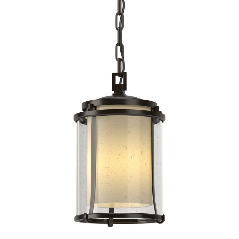 Hubbardton Forge 365610-SKT-14-ZS0297 One Light Outdoor Ceiling Fixture, Coastal Oil Rubbed Bronze