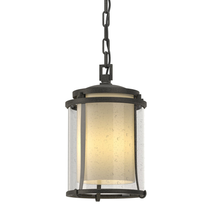 Hubbardton Forge 365610-SKT-20-ZS0297 One Light Outdoor Ceiling Fixture, Coastal Natural Iron