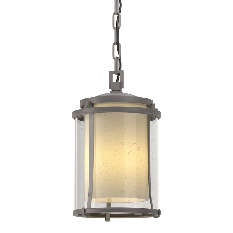 Hubbardton Forge 365610-SKT-78-ZS0297 One Light Outdoor Ceiling Fixture, Coastal Burnished Steel
