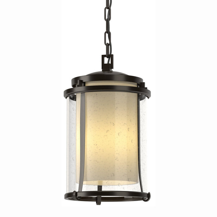 Hubbardton Forge 365615-SKT-14-ZS0283 One Light Outdoor Ceiling Fixture, Coastal Oil Rubbed Bronze