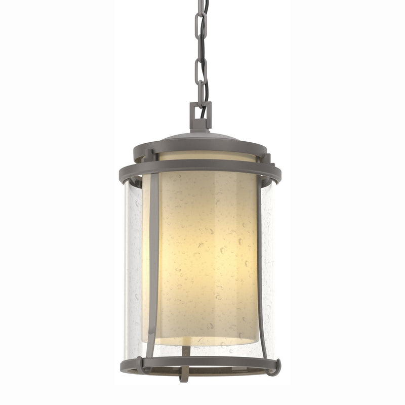 Hubbardton Forge 365615-SKT-78-ZS0283 One Light Outdoor Ceiling Fixture, Coastal Burnished Steel