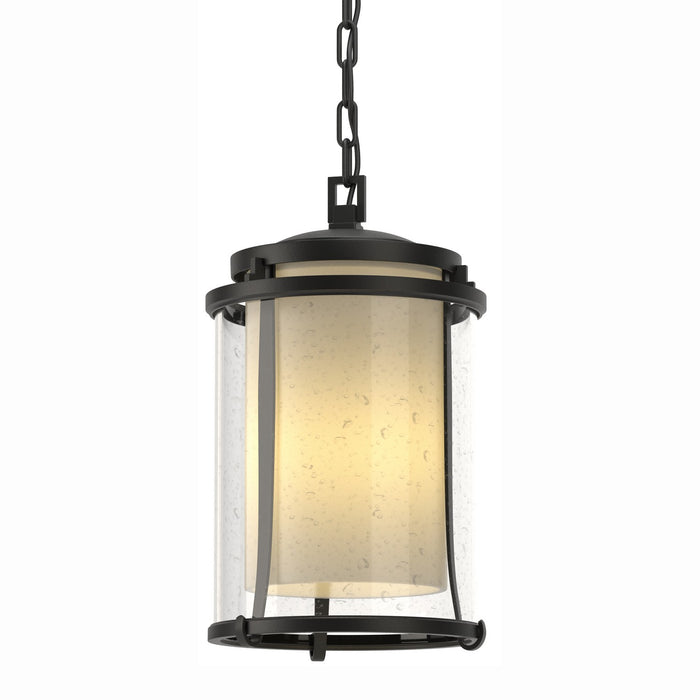 Hubbardton Forge 365615-SKT-80-ZS0283 One Light Outdoor Ceiling Fixture, Coastal Black