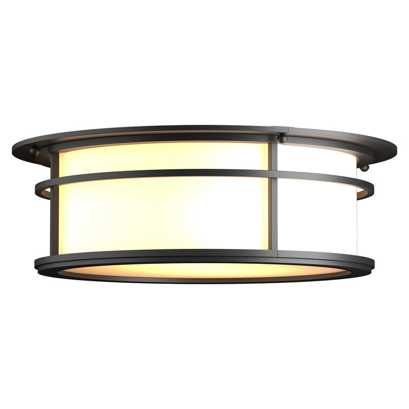 Hubbardton Forge 365650-SKT-80-GG0218 Two Light Outdoor Flush Mount, Coastal Black