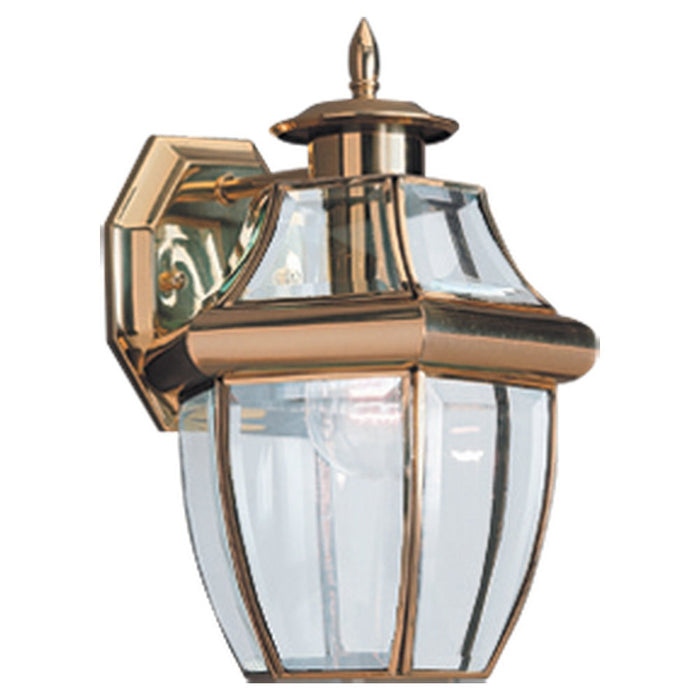 Generation Lighting 8038-02 One Light Outdoor Wall Lantern, Polished Brass