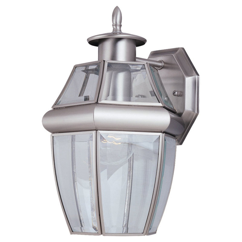 Generation Lighting 8038-965 One Light Outdoor Wall Lantern, Antique Brushed Nickel