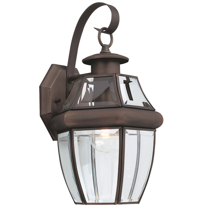 Generation Lighting 8067-71 One Light Outdoor Wall Lantern, Antique Bronze