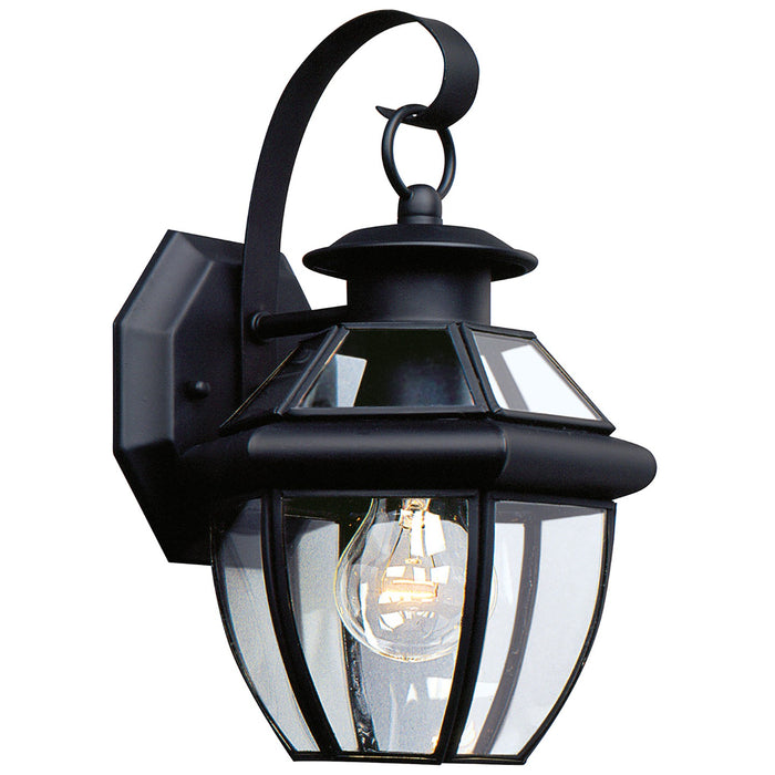 Generation Lighting 8037-12 One Light Outdoor Wall Lantern, Black