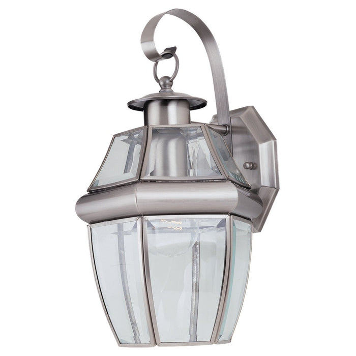 Generation Lighting 8037-965 One Light Outdoor Wall Lantern, Antique Brushed Nickel