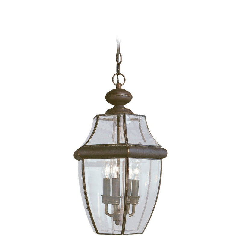 Generation Lighting 6039-71 Three Light Outdoor Pendant, Antique Bronze