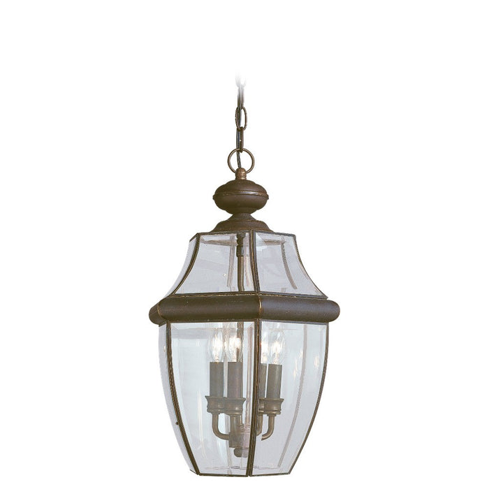Generation Lighting 6039-71 Three Light Outdoor Pendant, Antique Bronze