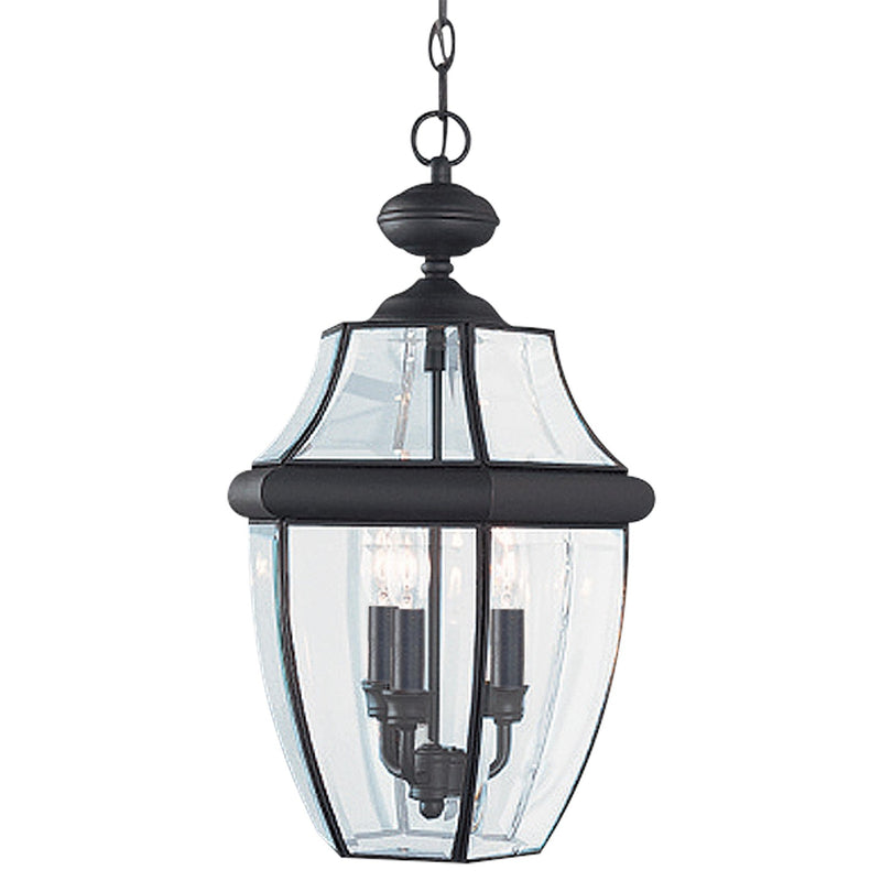 Generation Lighting 6039-12 Three Light Outdoor Pendant, Black