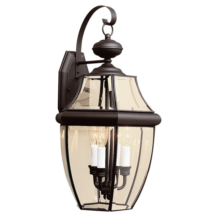 Generation Lighting 8040-12 Three Light Outdoor Wall Lantern, Black