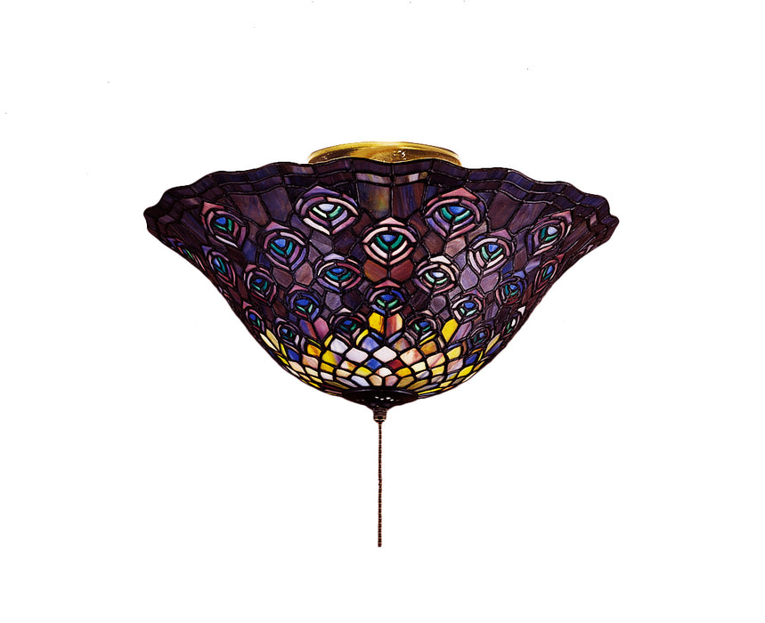 Meyda Tiffany 27435 Flushmount, Green/Blue Pbag Purple/Blue Lt Blue Aqua/Green