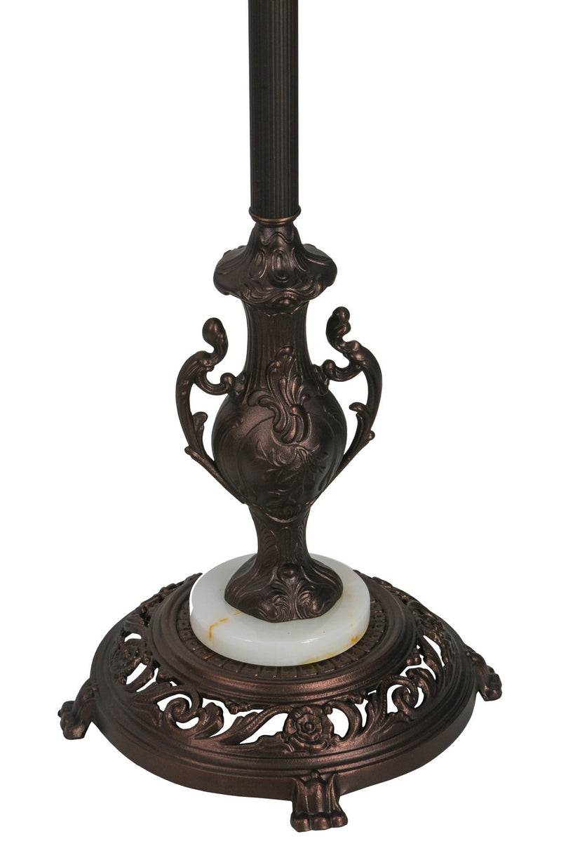 Meyda Tiffany 28505 One Light Torchiere, Mahogany Bronze