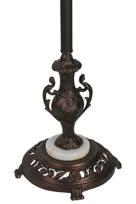 Meyda Tiffany 28505 One Light Torchiere, Mahogany Bronze