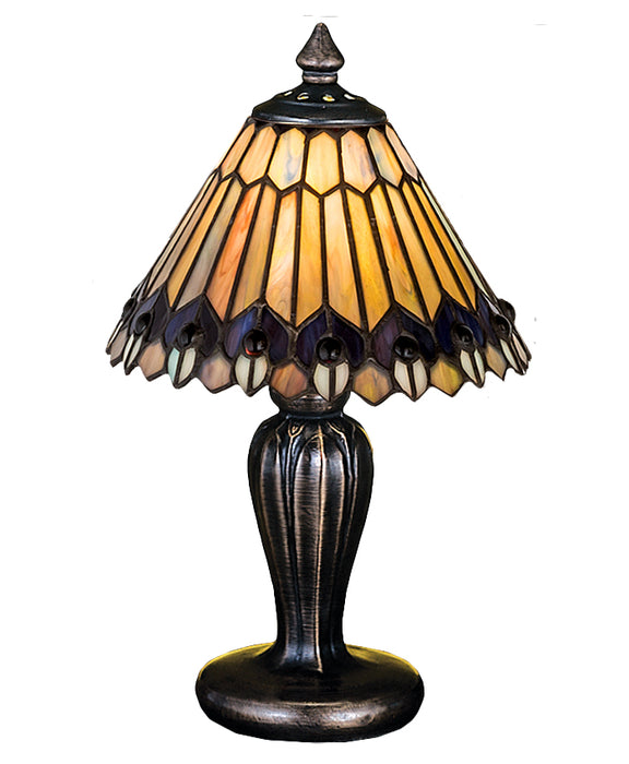 Meyda Tiffany 27560 Mini Lamp, Green/Blue Purple/Blue Purple/Blue Purple
