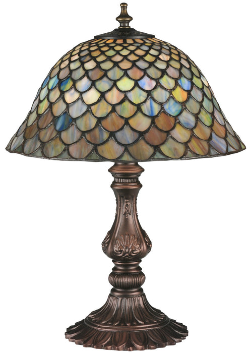 Meyda Tiffany 26673 One Light Accent Lamp, Green/Blue