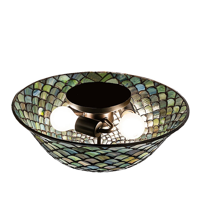 Meyda Tiffany 27437 Flushmount, Mahogany Bronze