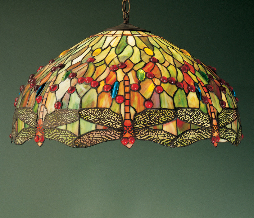 Meyda Tiffany 31108 Three Light Pendant, Mahogany Bronze