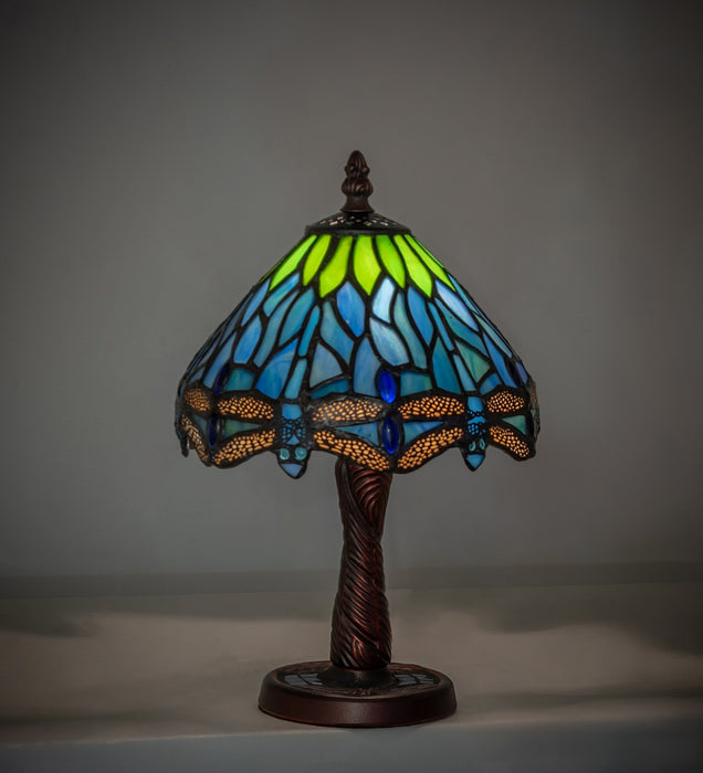 Meyda Tiffany 26617 One Light Mini Lamp, Mahogany Bronze