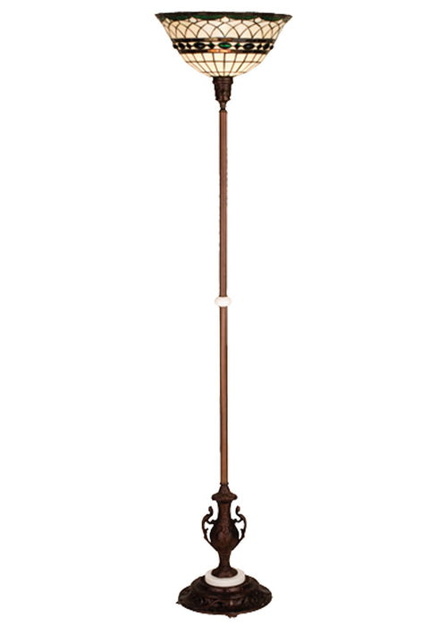 Meyda Tiffany 27534 Torchiere, Beige Green Pbagwr Green