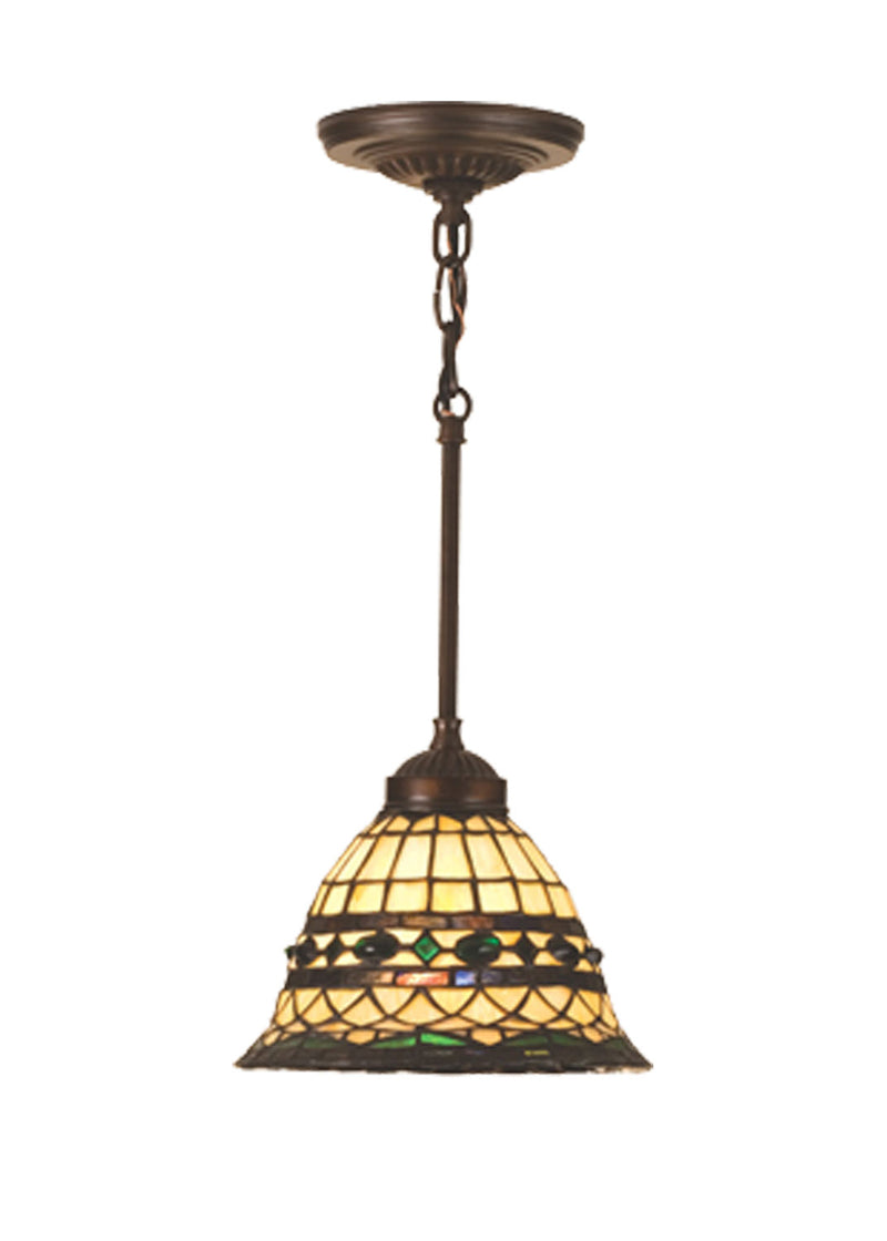 Meyda Tiffany 48921 One Light Mini Pendant, Rust