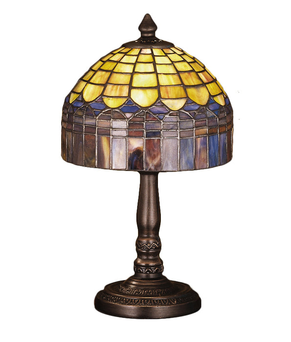Meyda Tiffany 29485 Mini Lamp, Green/Blue Pbag
