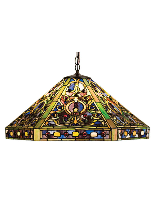 Meyda Tiffany 31118 Three Light Pendant, Timeless Bronze